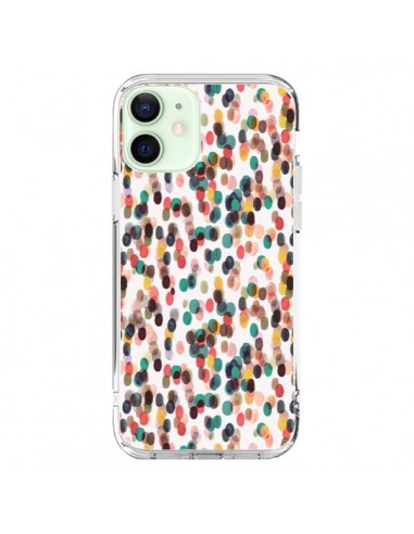 iPhone 12 Mini Case Rainbow Lace Neon Multicolor - Ninola Design