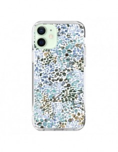 Coque iPhone 12 Mini Smoky Marble Watercolor Pink -...