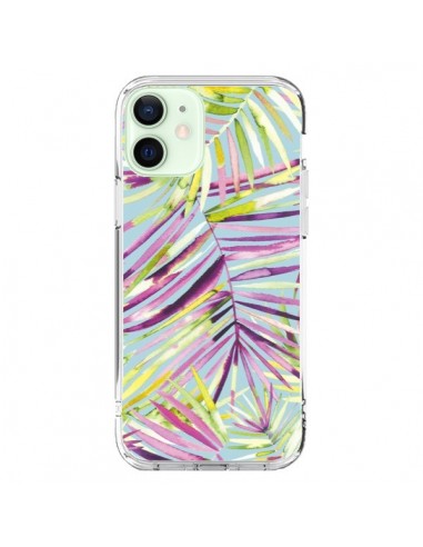 Coque iPhone 12 Mini Tropical Flowers Multicolored - Ninola Design