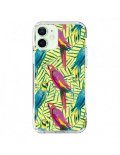 Cover iPhone 12 Mini Pappagalli Tropicali Multicolore -...