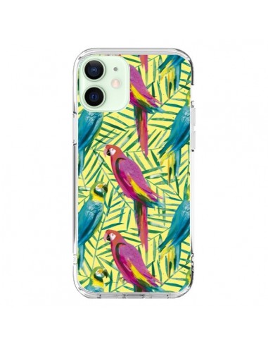 Cover iPhone 12 Mini Pappagalli Tropicali Multicolore - Ninola Design