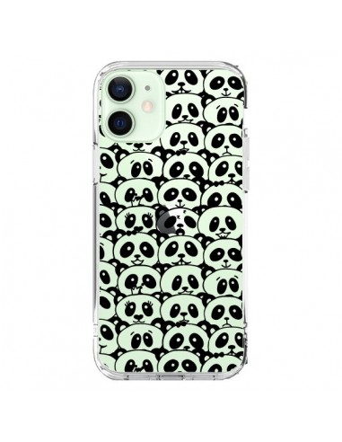 Coque iPhone 12 Mini Panda Par Milliers Transparente - Nico