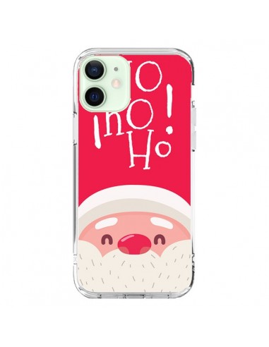 Cover iPhone 12 Mini Babbo Natale Oh Oh Oh Rosso - Nico