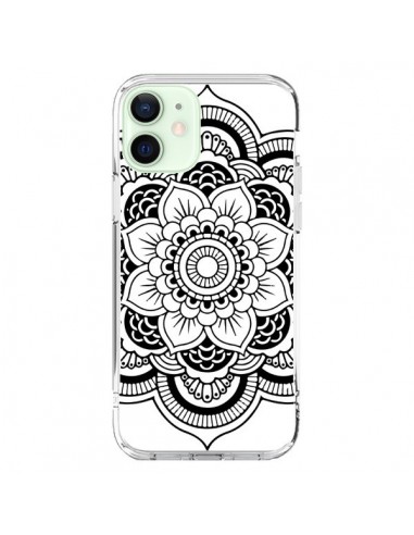 Coque iPhone 12 Mini Mandala Noir Azteque - Nico