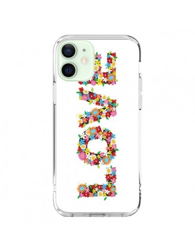 Coque iPhone 12 Mini Love Fleurs - Nico