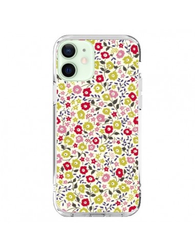 Coque iPhone 12 Mini Liberty Fleurs - Nico