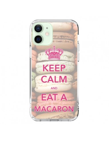 Coque iPhone 12 Mini Keep Calm and Eat A Macaron - Nico