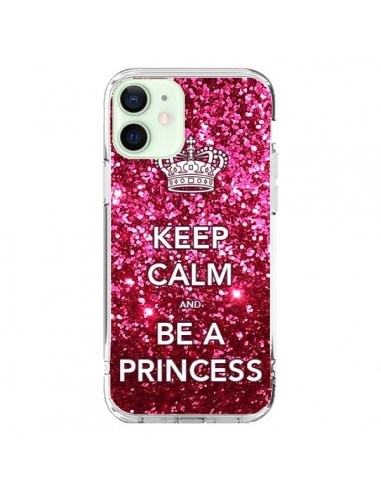 Coque iPhone 12 Mini Keep Calm and Be A Princess - Nico