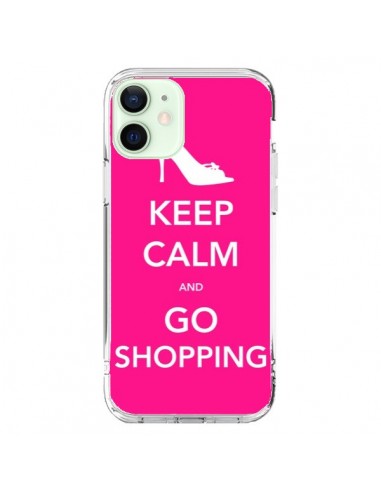 Coque iPhone 12 Mini Keep Calm and Go Shopping - Nico