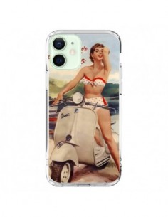 Coque iPhone 12 Mini Pin Up With Love From Monaco Vespa...
