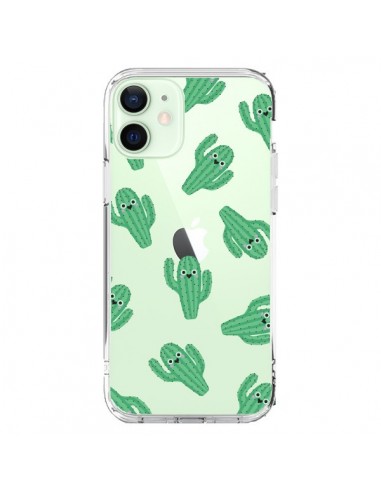Coque iPhone 12 Mini Chute de Cactus Smiley Transparente - Nico