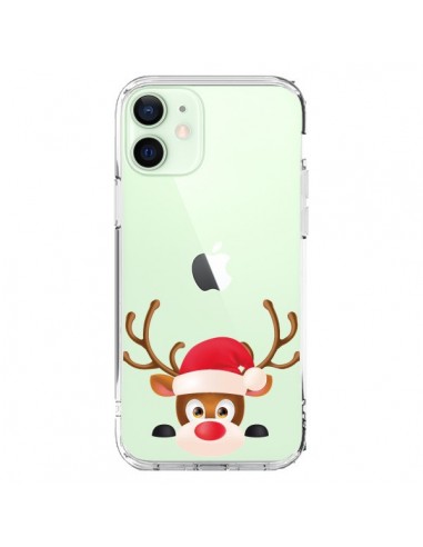 iPhone 12 Mini Case Reindeer Christmas Clear - Nico