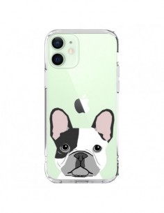 Cover iPhone 12 Mini Bulldog Francese Cane Trasparente -...
