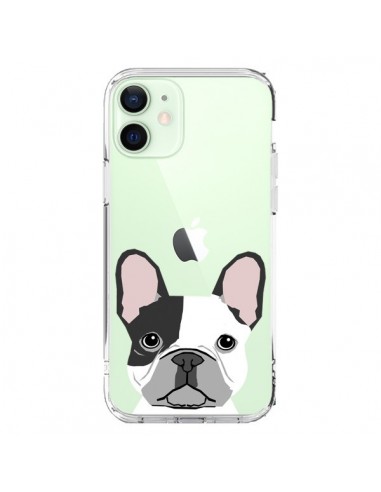 Cover iPhone 12 Mini Bulldog Francese Cane Trasparente - Pet Friendly