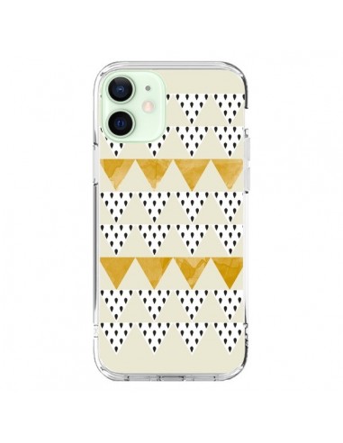 Coque iPhone 12 Mini Triangles Or Garland Gold - Pura Vida