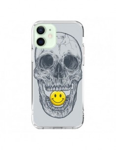 Coque iPhone 12 Mini Smiley Face Tête de Mort - Rachel...
