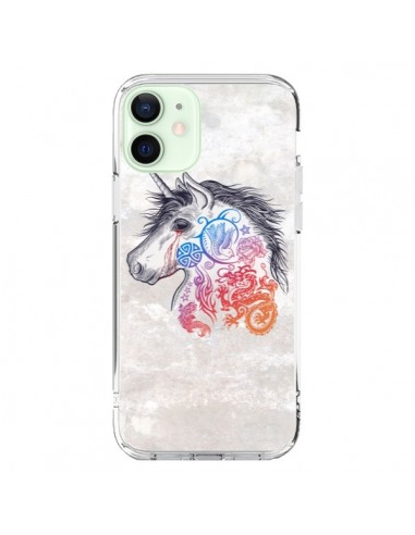 Coque iPhone 12 Mini Licorne Muticolore - Rachel Caldwell