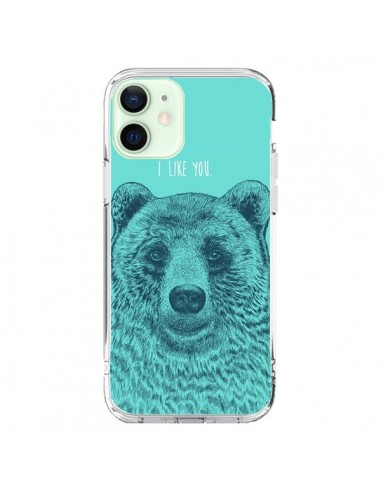 Coque iPhone 12 Mini Bear Ours I like You - Rachel Caldwell