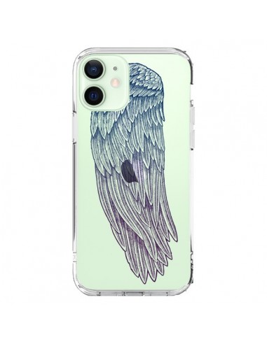 Coque iPhone 12 Mini Ailes d'Ange Angel Wings Transparente - Rachel Caldwell