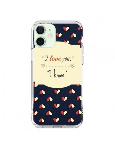 Coque iPhone 12 Mini I love you - R Delean