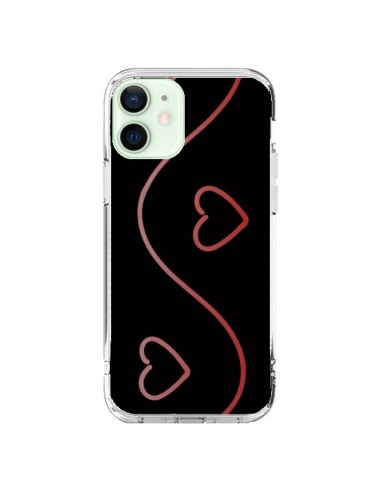 Coque iPhone 12 Mini Coeur Love Rouge - R Delean