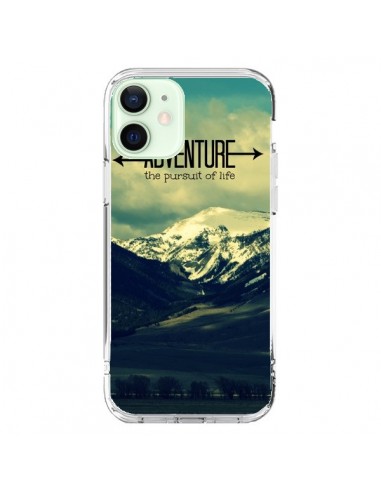 Coque iPhone 12 Mini Adventure the pursuit of life Montagnes Ski Paysage - R Delean