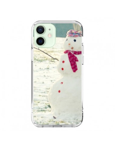 Coque iPhone 12 Mini Bonhomme de Neige - R Delean