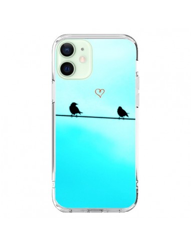 Coque iPhone 12 Mini Oiseaux Birds Amour Love - R Delean