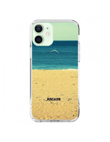 Coque iPhone 12 Mini Escape Mer Plage Ocean Sable Paysage - R Delean