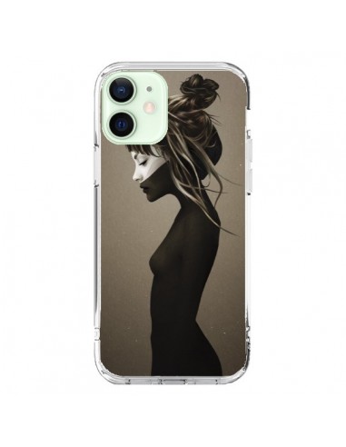 Coque iPhone 12 Mini Fille Pensive - Ruben Ireland