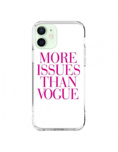 Coque iPhone 12 Mini More Issues Than Vogue Rose Pink - Rex Lambo