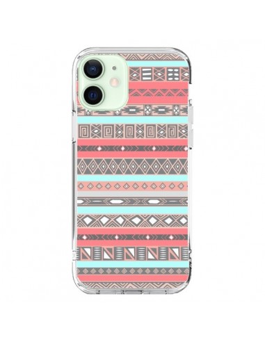 Coque iPhone 12 Mini Azteque Aztec Rose Pastel - Rex Lambo