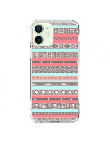 iPhone 12 Mini Case Aztec Pink Pastel - Rex Lambo