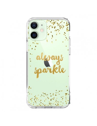 Coque iPhone 12 Mini Always Sparkle, Brille Toujours Transparente - Sylvia Cook