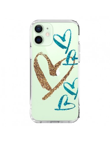 Cover iPhone 12 Mini Cuore Amore Trasparente - Sylvia Cook