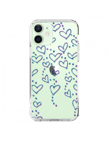 Cover iPhone 12 Mini Cuori Flottanti Trasparente - Sylvia Cook