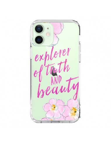 Coque iPhone 12 Mini Explorer of Truth and Beauty Transparente - Sylvia Cook