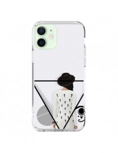 Coque iPhone 12 Mini Confusion Femme Oeil Triangle - Sara...