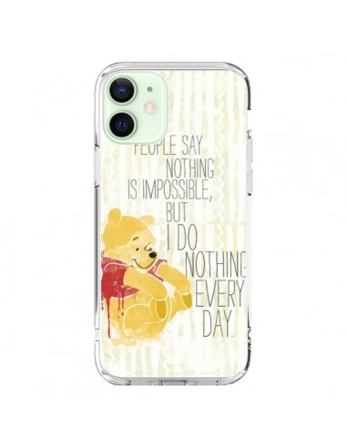 Coque iPhone 12 Mini Winnie I do nothing every day - Sara Eshak