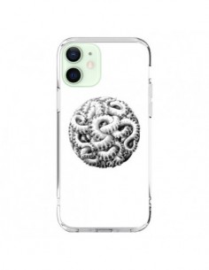 Coque iPhone 12 Mini Boule Tentacule Octopus Poulpe -...