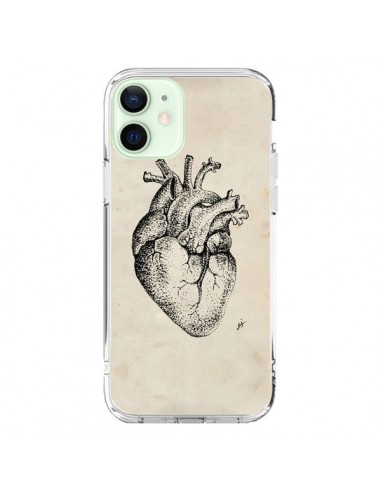 Coque iPhone 12 Mini Coeur Vintage - Tipsy Eyes