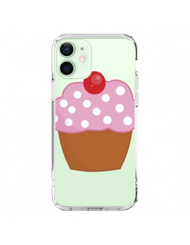Coque iPhone 12 Mini Cupcake Cerise Transparente - Yohan B.