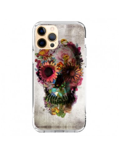Coque iPhone 12 Pro Max Skull Flower Tête de Mort - Ali Gulec