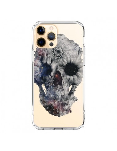 Cover iPhone 12 Pro Max Teschio Floreale Trasparente  - Ali Gulec