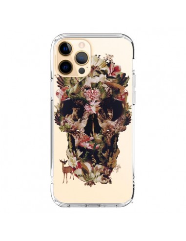 Coque iPhone 12 Pro Max Jungle Skull Tête de Mort Transparente - Ali Gulec