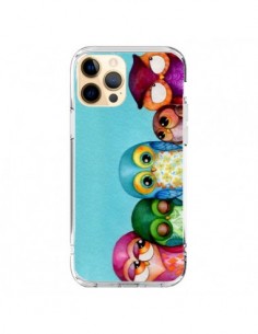 Coque iPhone 12 Pro Max Famille Chouettes - Annya Kai