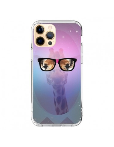 Cover iPhone 12 Pro Max Giraffa Nerd con Occhiali - Aurelie Scour