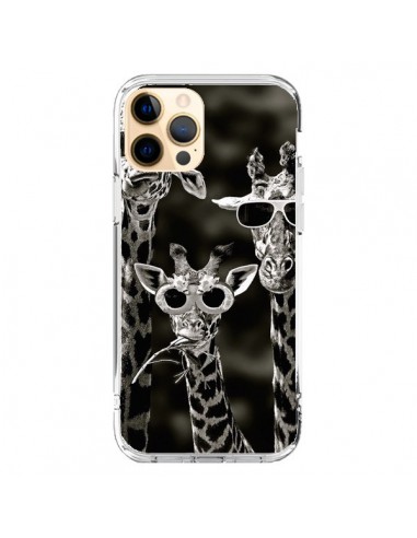 Coque iPhone 12 Pro Max Girafe Swag Lunettes Familiy Giraffe - Asano Yamazaki