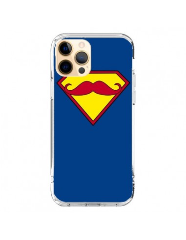 Coque iPhone 12 Pro Max Super Moustache Movember Superman - Bertrand Carriere