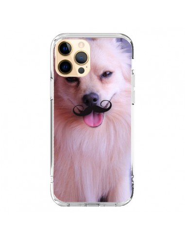Coque iPhone 12 Pro Max Clyde Chien Movember Moustache - Bertrand Carriere